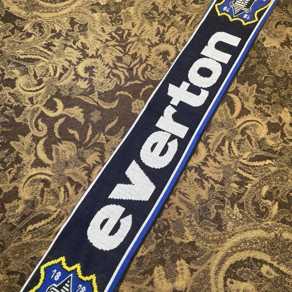 Everton FC Soccer Football Scarf New Blue White Black B